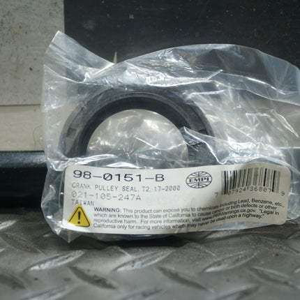 EMPI 98-0151-B Crank Pulley Seal for VW Type 2 Bus 1700-1800 Engine