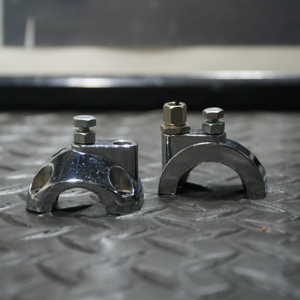 Vintage Motorcycle Lower Throttle Clamps 7/8” Bars 1940s Pair