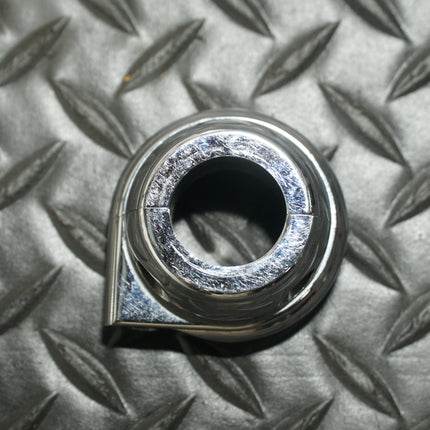 S&S Cycle, Throttle Grip Clamp, Harley Throttle Clamp, Chrome Throttle Clamp, 19-0222, S&S Parts, Motorcycle Controls, Vintage Harley Parts