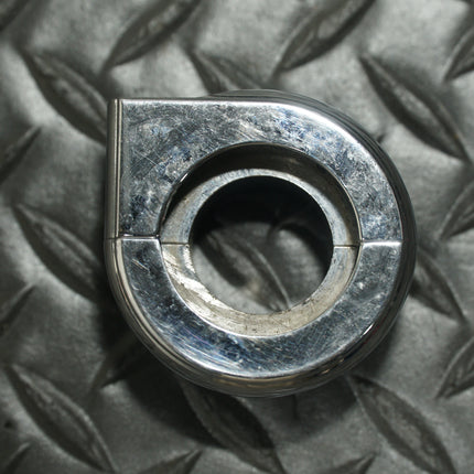 S&S Cycle, Throttle Grip Clamp, Harley Throttle Clamp, Chrome Throttle Clamp, 19-0222, S&S Parts, Motorcycle Controls, Vintage Harley Parts