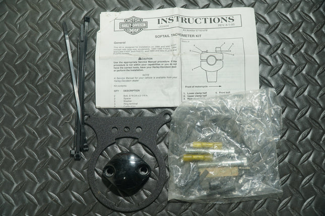 HARLEY DAVIDSON SOFTAIL SPEEDOMETER TACHOMETER BRACKET KIT FLSTN 67346-04