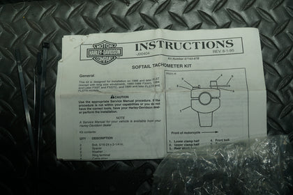 HARLEY DAVIDSON SOFTAIL SPEEDOMETER TACHOMETER BRACKET KIT FLSTN 67346-04 photo 2