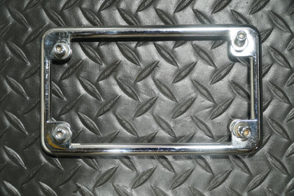 American Motorcycle Chrome Metal License Plate Frame Rare Vintage Style photo 1