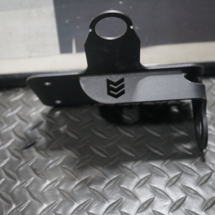 Motorcycle Side Mount License Plate Bracket Harley Chopper Dyna Black
