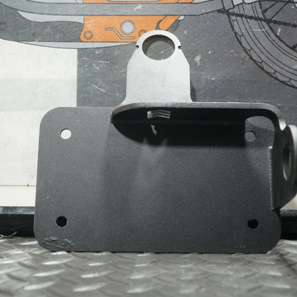 Motorcycle Side Mount License Plate Bracket Harley Chopper Dyna Black