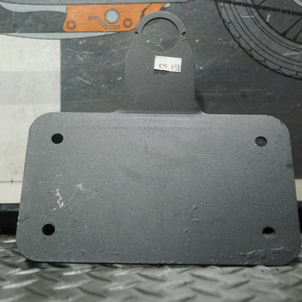 Motorcycle Side Mount License Plate Bracket Harley Chopper Dyna Black