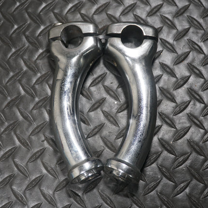 2002 Harley Softail FXSTDI Deuce Handlebar Riser Holder Set 6” 56135-00A OEM