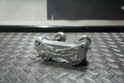 Harley Softail FXSTC Dyna Wide Glide Handlebar Riser Top Clamp Brackets OEM photo 1