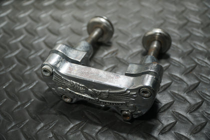 Harley Softail FXSTC Dyna Wide Glide Handlebar Riser Top Clamp Brackets OEM photo 2