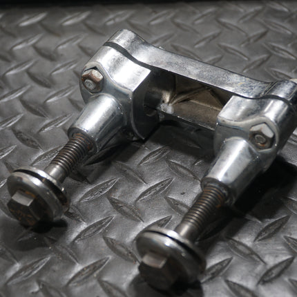 Harley Softail FXSTC Dyna Wide Glide Handlebar Riser Top Clamp Brackets OEM