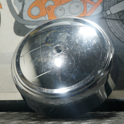 Vintage Harley Linkert Carburetor 7” Smooth Chrome Air Cleaner Cover