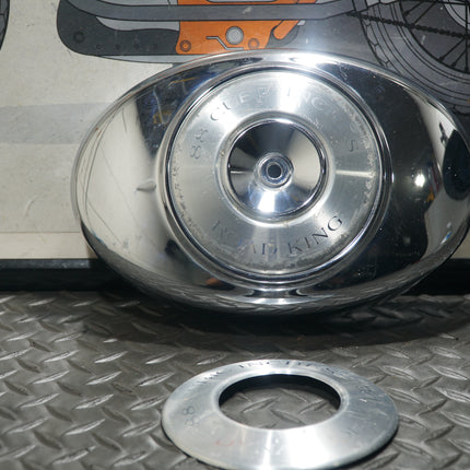 Harley Dyna Wide Glide 88CI Chrome Air Cleaner Cover OEM w/ Optional Center Piece