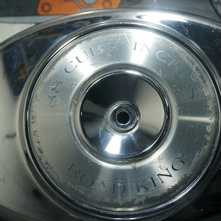 Harley Dyna Wide Glide 88CI Chrome Air Cleaner Cover OEM w/ Optional Center Piece