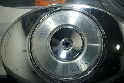 Harley Dyna Wide Glide 88CI Chrome Air Cleaner Cover OEM w/ Optional Center Piece photo 2