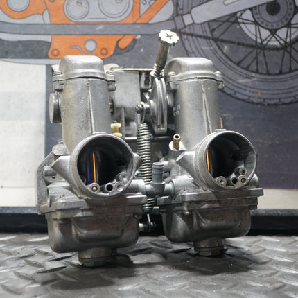 Mikuni 29mm Smoothbore Dual Carburetor Set Harley Shovelhead 1970s Restored