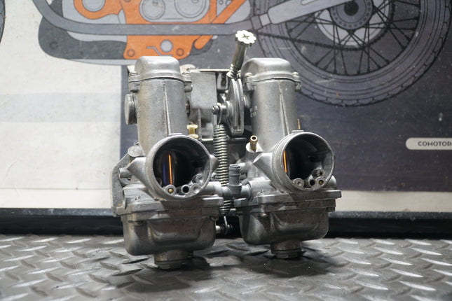 Mikuni 29mm Smoothbore Dual Carburetor Set Harley Shovelhead 1970s Restored