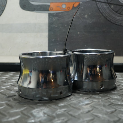 3.5” Chrome Exhaust Tip for Harley-Davidson Touring Models Slip-On Replacement
