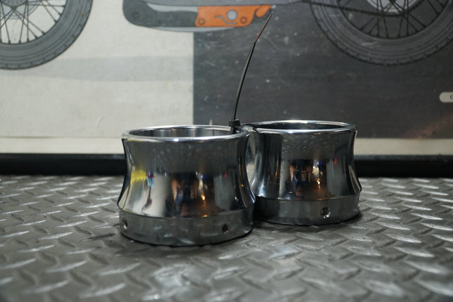 3.5” Chrome Exhaust Tip for Harley-Davidson Touring Models Slip-On Replacement
