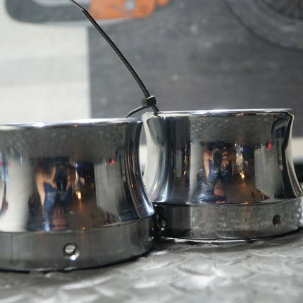 3.5” Chrome Exhaust Tip for Harley-Davidson Touring Models Slip-On Replacement