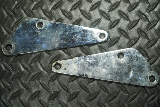 Harley Chrome Foot Forward Mid Control Mounting Plates Brackets