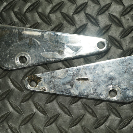 Harley Chrome Foot Forward Mid Control Mounting Plates Brackets