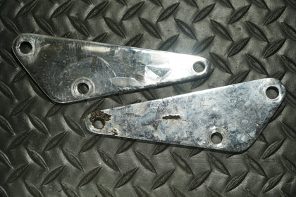 Harley Chrome Foot Forward Mid Control Mounting Plates Brackets photo 2