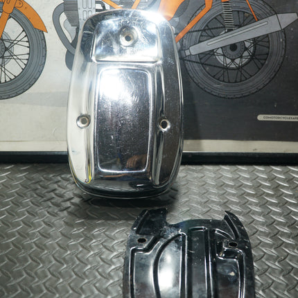 Harley Chrome 80ci Carb Air Cleaner Cover Shovelhead FL FX 1966-1984 w/ Back Plate