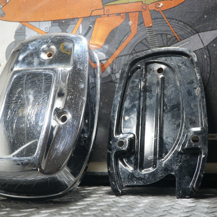 Harley Chrome 80ci Carb Air Cleaner Cover Shovelhead FL FX 1966-1984 w/ Back Plate