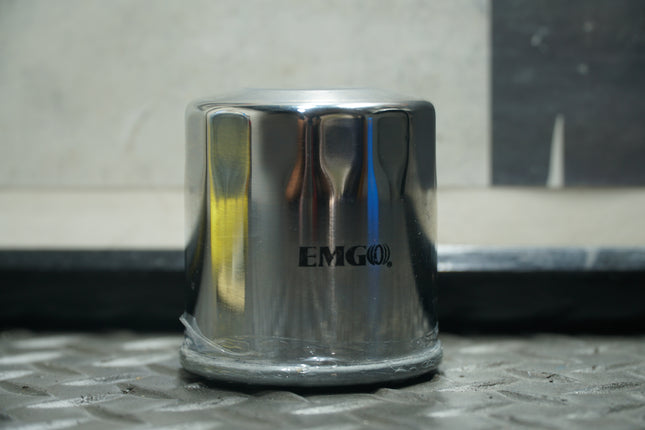 Emgo Chrome Oil Filter 10-82220 Fits Kawasaki Vulcan 800 900 Honda Yamaha