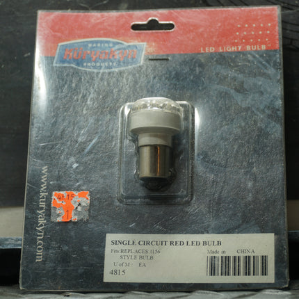 Kuryakyn 4817 LED Bulb Amber Single Circuit 1156 Style Replacement Harley Chopper