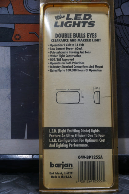 4” Amber Double Bullseye LED Clearance Side Marker Light Trailer DOT photo 2