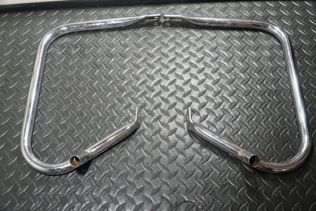 Harley Touring Chrome Rear Saddlebag Guards 2014-Later Models Rusted Rechrome