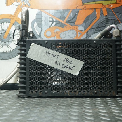 1999 Victory V92C Oil Cooler Radiator with Lines OEM Used