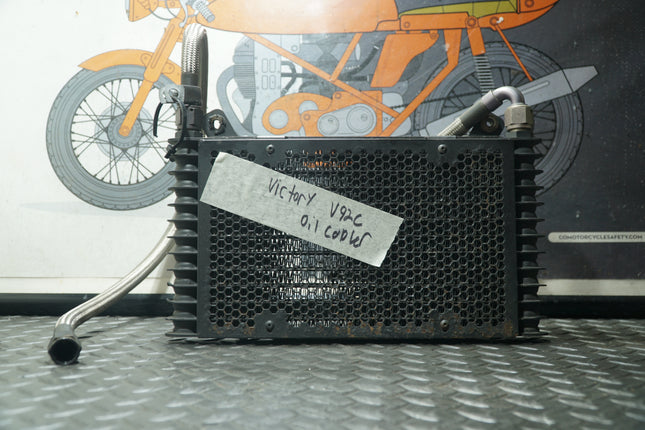 1999 Victory V92C Oil Cooler Radiator with Lines OEM Used