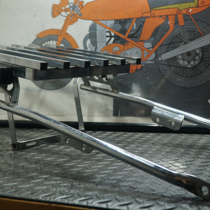 Honda Goldwing GL1000 Rear Chrome Luggage Rack OEM – Needs Polishing