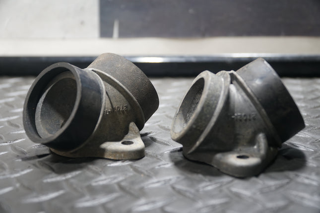 Pair OEM Harley Shovelhead Ironhead Intake Manifolds 1978–1984 FX FLH XL