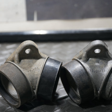 Pair OEM Harley Shovelhead Ironhead Intake Manifolds 1978–1984 FX FLH XL