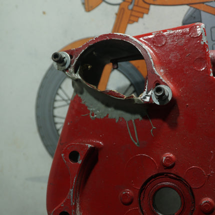 1971–72 Harley FX Super Glide Inner Primary Red Mechanic Special (JB Weld)