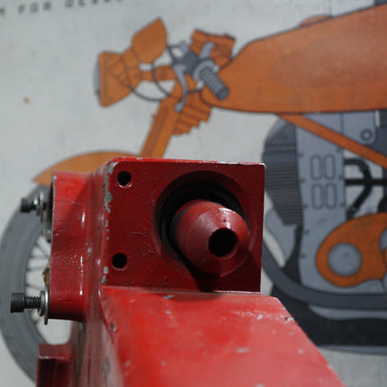1971–72 Harley FX Super Glide Inner Primary Red Mechanic Special (JB Weld)
