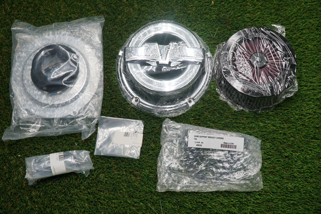 NEW Kuryakyn Chrome Air Cleaner 99–15 Harley Twin Cam CV Carb Delphi EFI 9587