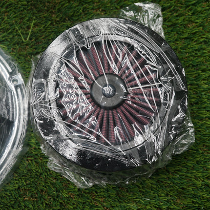 NEW Kuryakyn Chrome Air Cleaner 99–15 Harley Twin Cam CV Carb Delphi EFI 9587