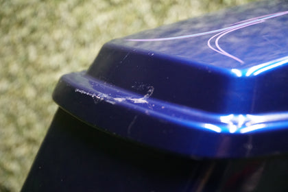 2006 Harley-Davidson Road King FLHR Blue Right Saddlebag OEM Scratched Used photo 2