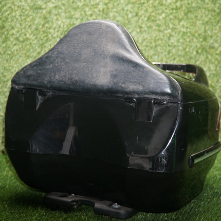 26L Motorcycle Trunk Tail Box w/ Taillight Black Fits Harley Honda Yamaha Suzuki