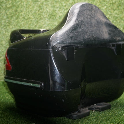 26L Motorcycle Trunk Tail Box w/ Taillight Black Fits Harley Honda Yamaha Suzuki