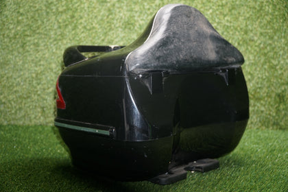 26L Motorcycle Trunk Tail Box w/ Taillight Black Fits Harley Honda Yamaha Suzuki photo 5