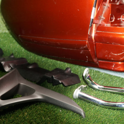 2001–2010 Honda Goldwing GL1800 Left Saddlebag Lid w/ Bar & Covers OEM Used