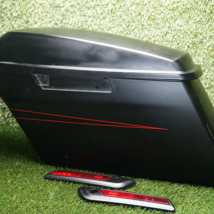 2011 Harley Road Glide FLTRX Left Hard Saddlebag OEM Black Scratched Scuffed