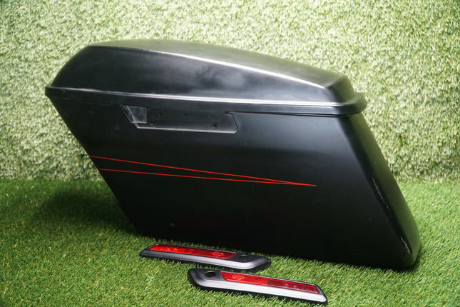 2011 Harley Road Glide FLTRX Left Hard Saddlebag OEM Black Scratched Scuffed