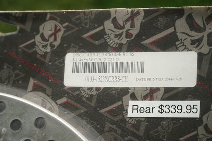Harley Touring Rear Brake Rotor 11.5” Chrome — Xtreme Performance 0133-1522XCRRS-CH photo 4