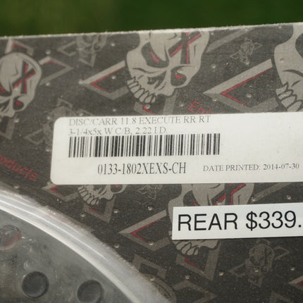 Xtreme Machine 11.8” Chrome Rear Brake Rotor 0133-1802XEXS-CH Harley Touring 08-18